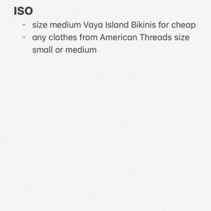 bikinis and american threads